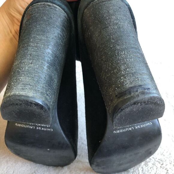 Chinese Laundry by Kristin Cavallari Black Suede Laurel Peep Toe Bootie - Picture 12 of 13